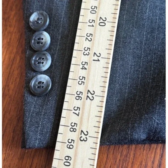 CRICKETEER 2 Piece Suit Mens 44R 32X30 Charcoal Single Vented Half Lined USA